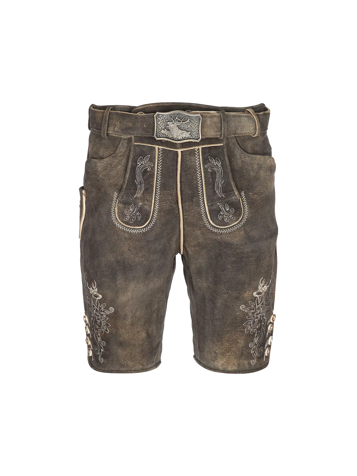 GWEIH & SILK | Lederhose BORIS | braun